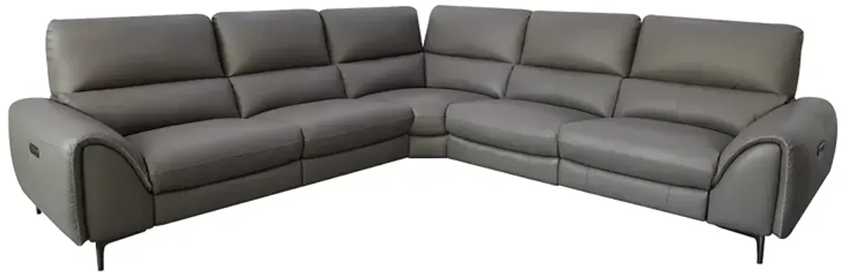 Bloomingdale's Ginny 5 Piece Power Motion Sectional