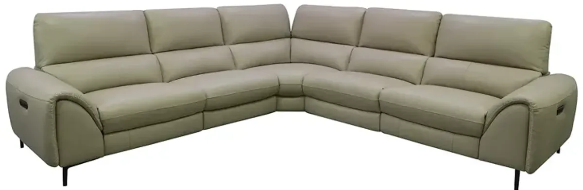 Bloomingdale's Ginny 5 Piece Power Motion Sectional