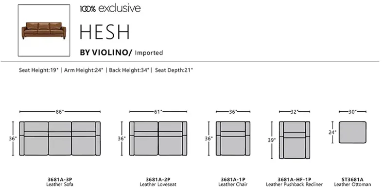 Bloomingdale's Hesh Leather Chair - Exclusive