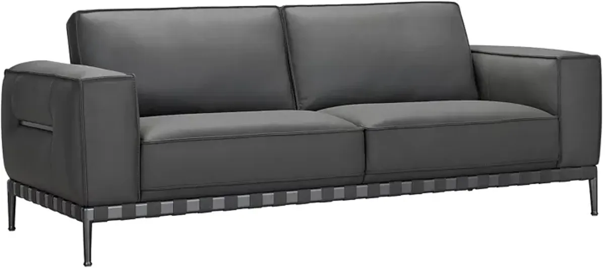 Bloomingdale's Rocco 2 Seat Leather Sofa - Exclusive 