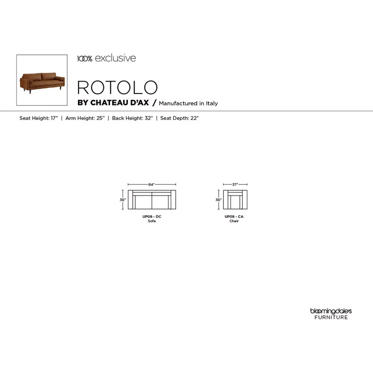 Chateau d'Ax Rotolo Leather Chair