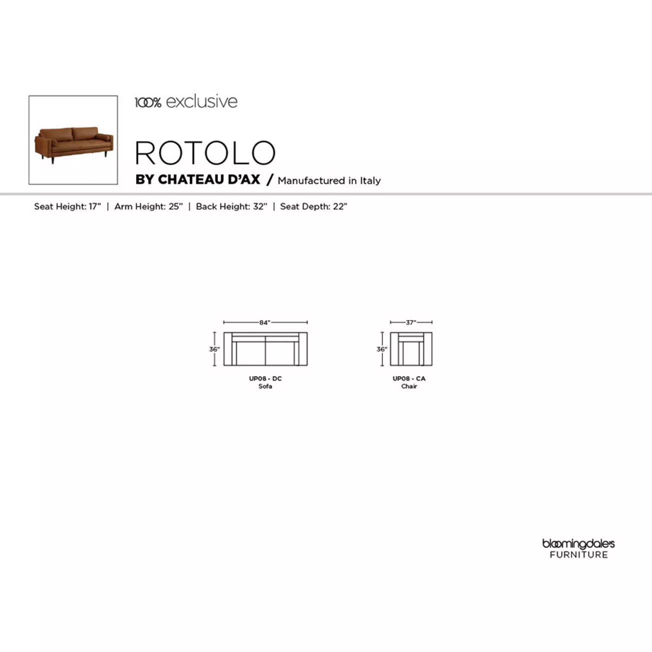 Chateau d'Ax Rotolo Leather Chair