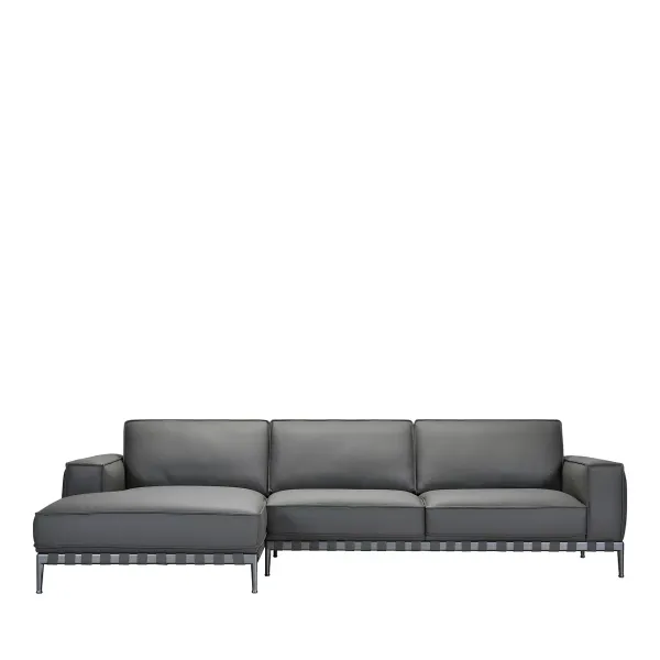 Bloomingdale's Rocco Leather 2 Piece Sectional with Chaise - Exclusive