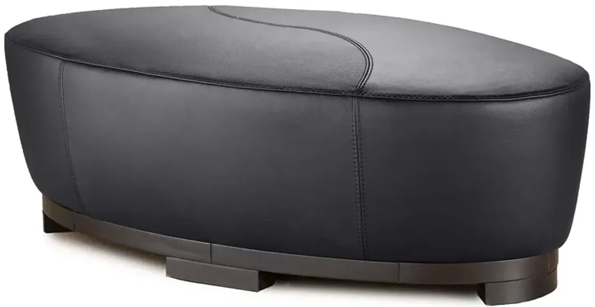 Giuseppe Nicoletti Hollister Oval Leather Ottoman