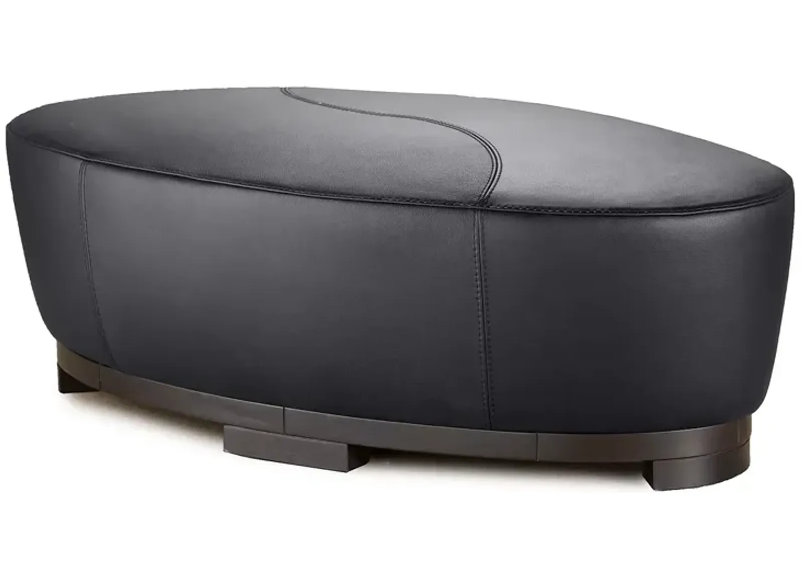 Giuseppe Nicoletti Hollister Oval Leather Ottoman