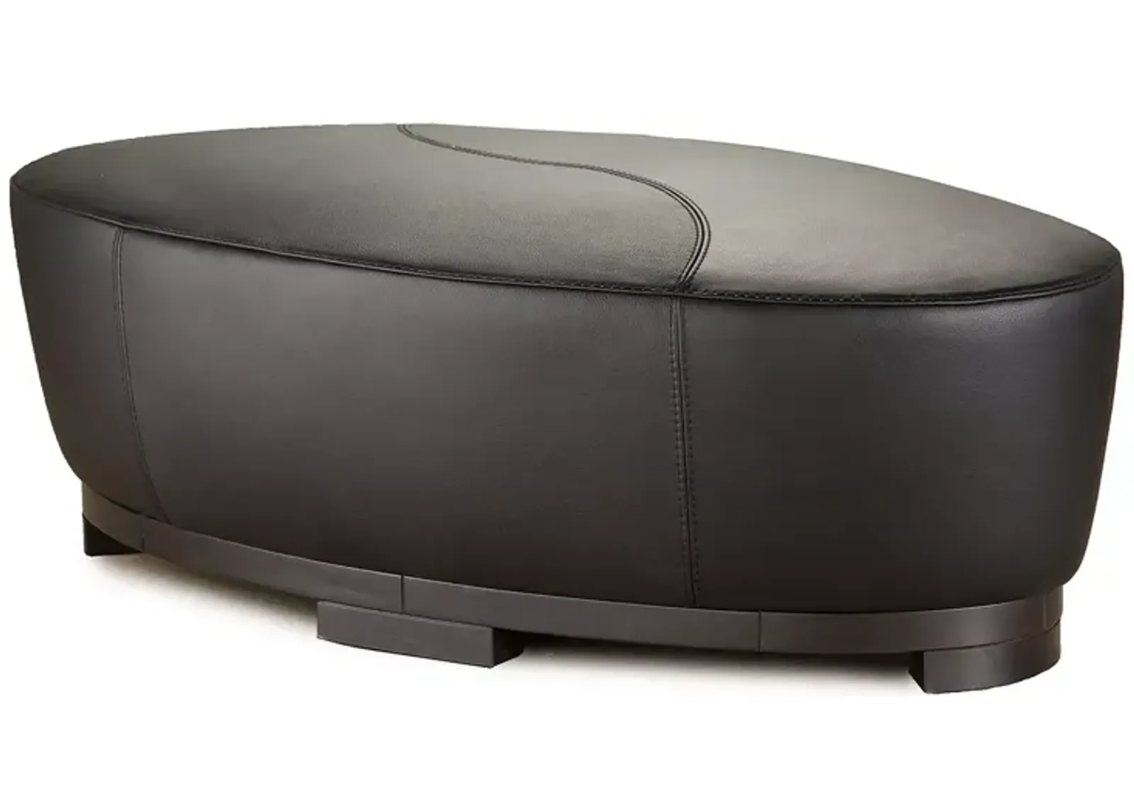 Giuseppe Nicoletti Hollister Oval Leather Ottoman