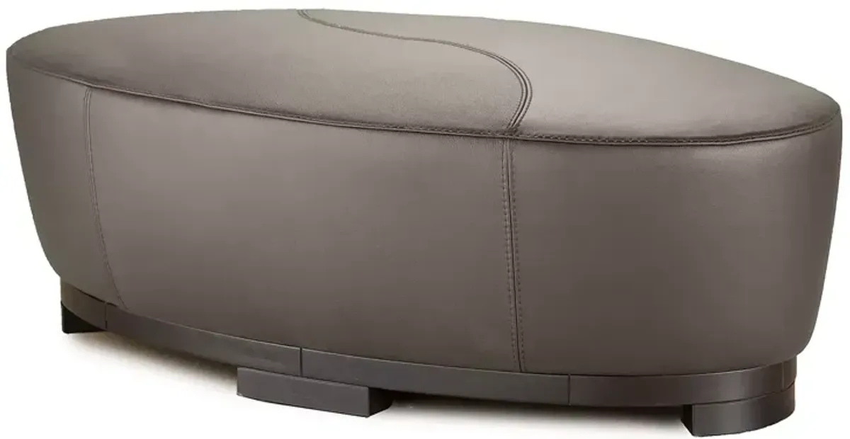 Giuseppe Nicoletti Hollister Oval Leather Ottoman