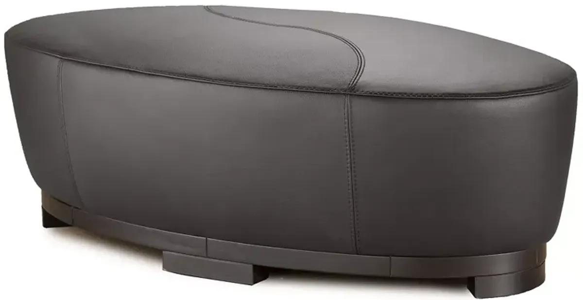 Giuseppe Nicoletti Hollister Oval Leather Ottoman