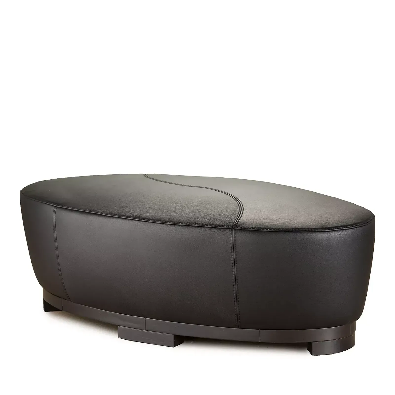 Giuseppe Nicoletti Hollister Oval Leather Ottoman