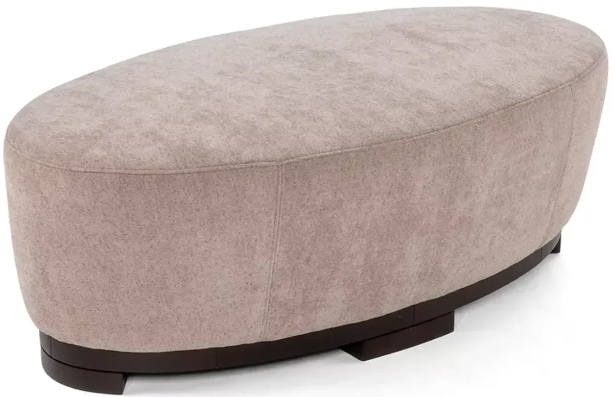 Giuseppe Nicoletti Hollister Oval Fabric Ottoman