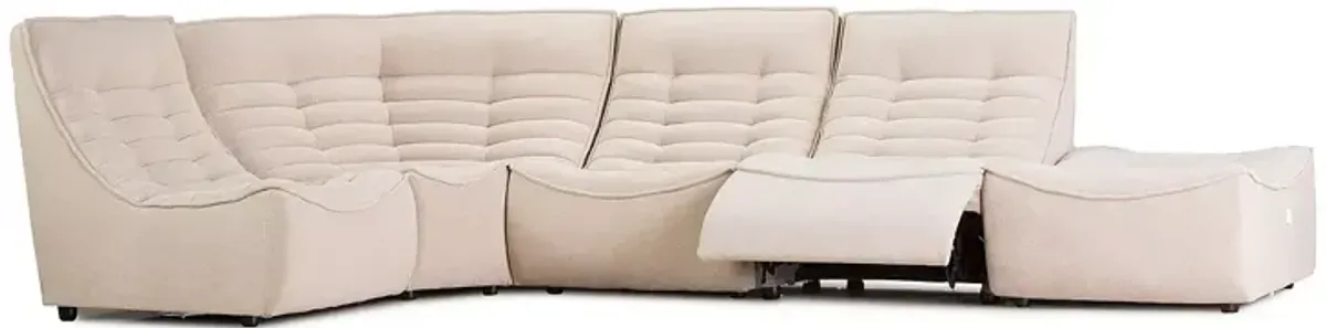 Giuseppe Nicoletti Trattino 5 Piece Power Reclining Sectional
