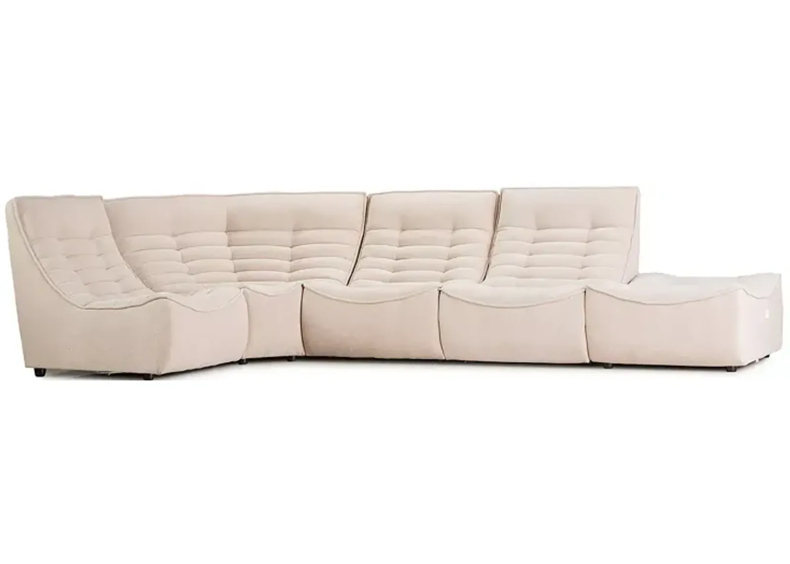 Giuseppe Nicoletti Trattino 5 Piece Power Reclining Sectional