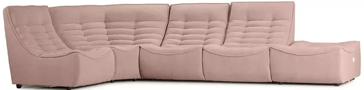 Giuseppe Nicoletti Trattino 5 Piece Power Reclining Sectional