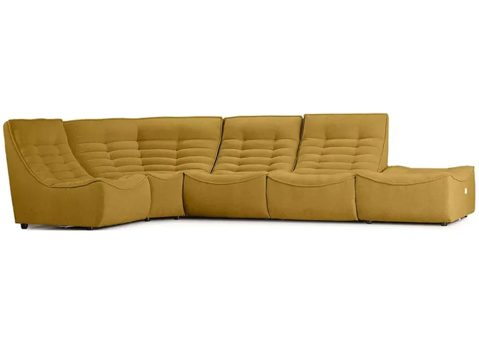 Giuseppe Nicoletti Trattino 5 Piece Power Reclining Sectional