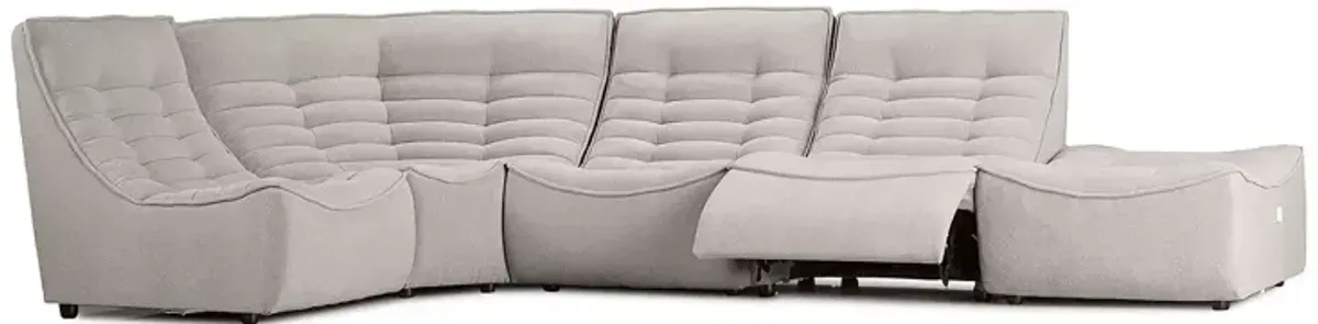 Giuseppe Nicoletti Trattino 5 Piece Power Reclining Sectional