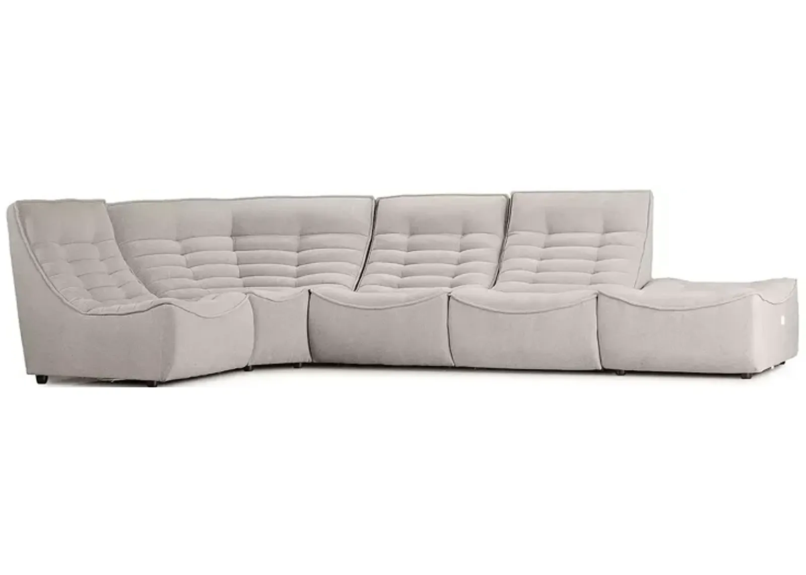 Giuseppe Nicoletti Trattino 5 Piece Power Reclining Sectional