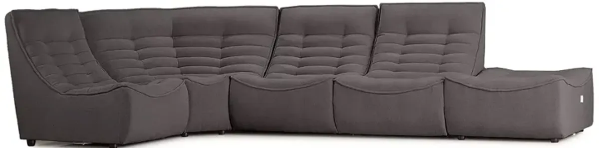 Giuseppe Nicoletti Trattino 5 Piece Power Reclining Sectional