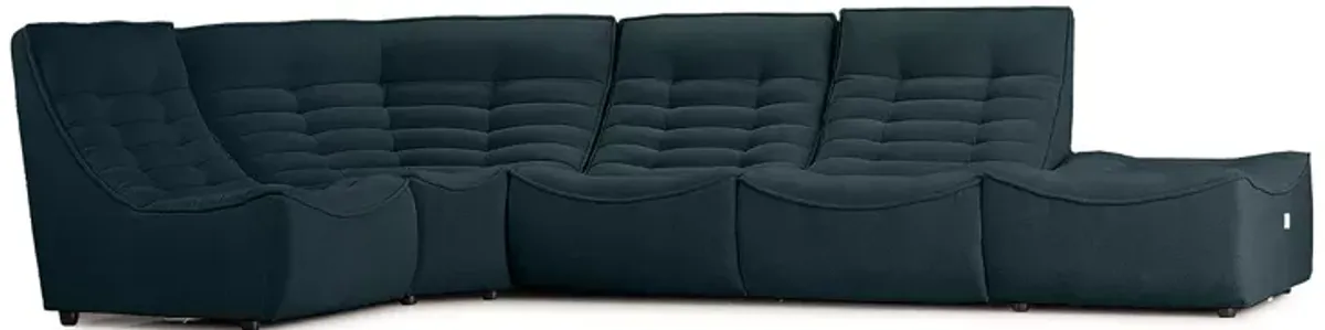 Giuseppe Nicoletti Trattino 5 Piece Power Reclining Sectional