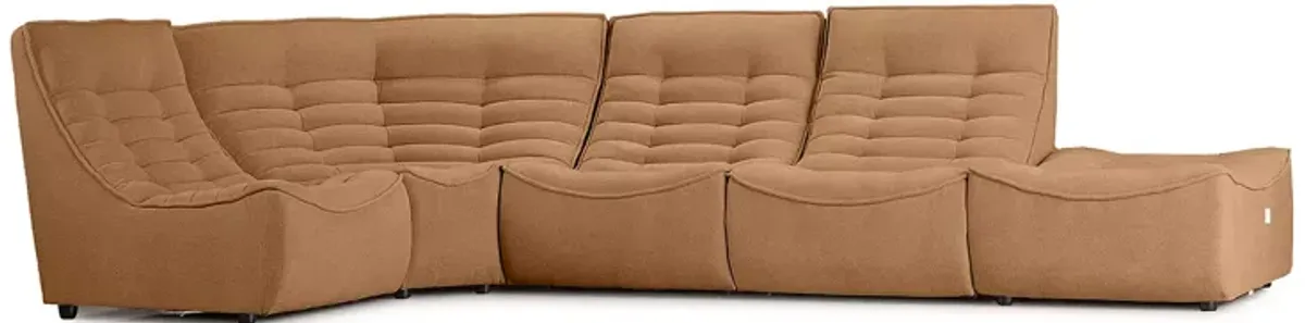 Giuseppe Nicoletti Trattino 5 Piece Power Reclining Sectional