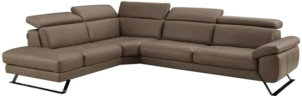 Chateau d'Ax Tremezzo Two Piece Leather Sectional