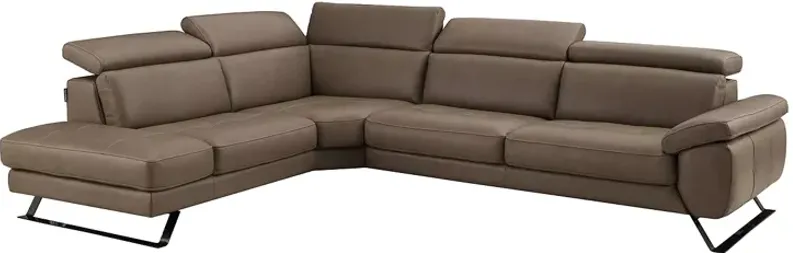 Chateau d'Ax Tremezzo Two Piece Leather Sectional