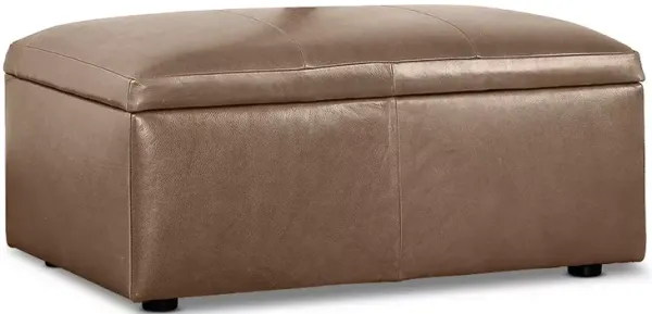 Bloomingdale's Auburn Medium Rectangle Ottoman, in Leather