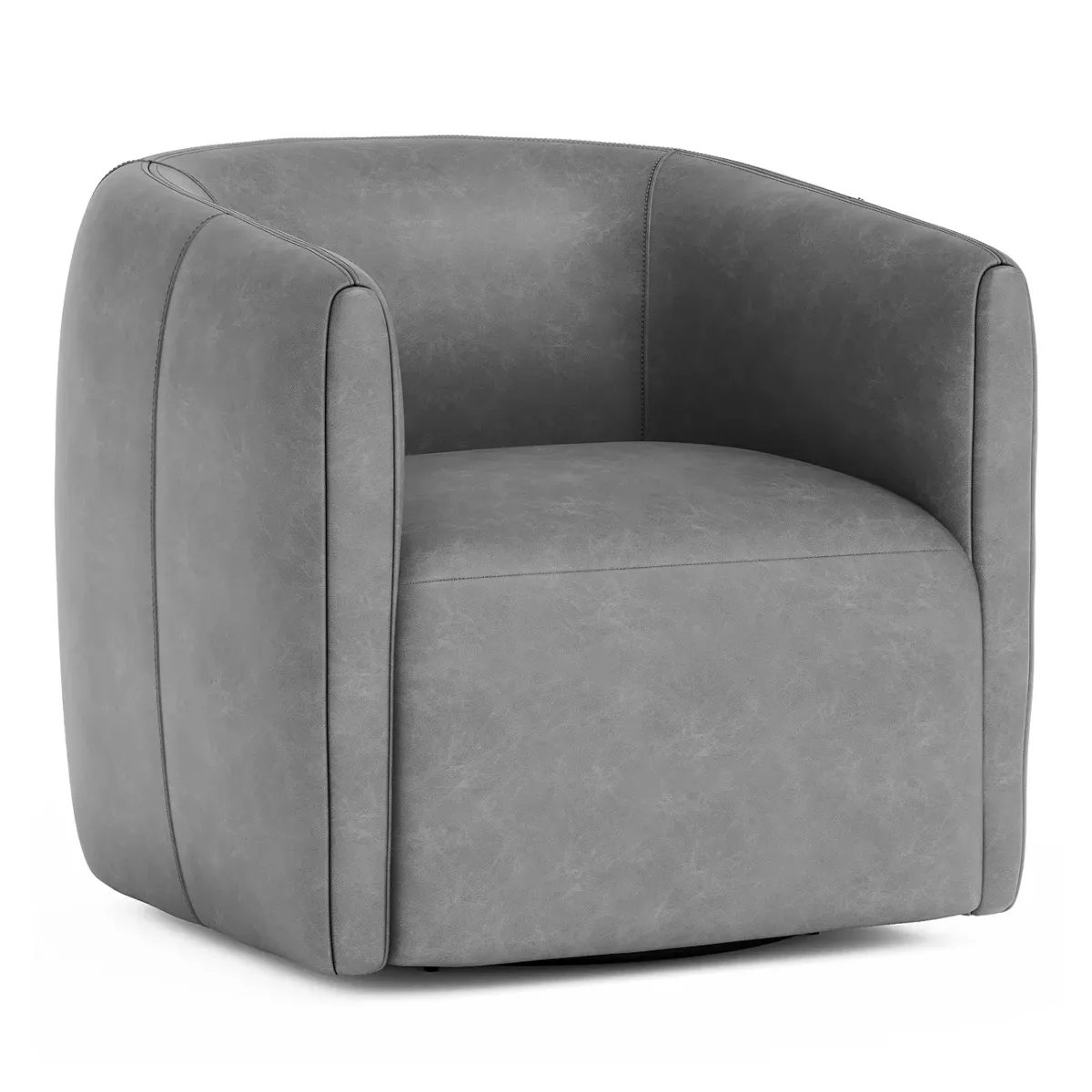 Bernhardt Connell Swivel Chair, in Leather