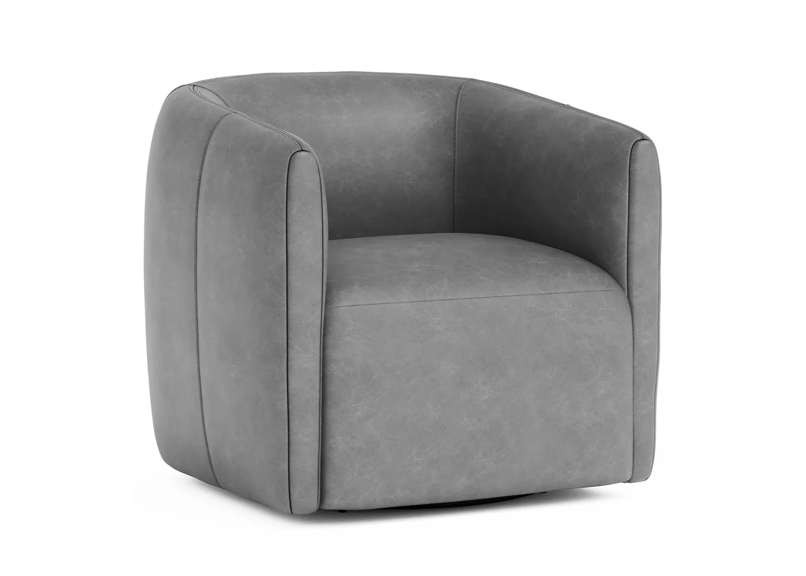 Bernhardt Connell Swivel Chair, in Leather