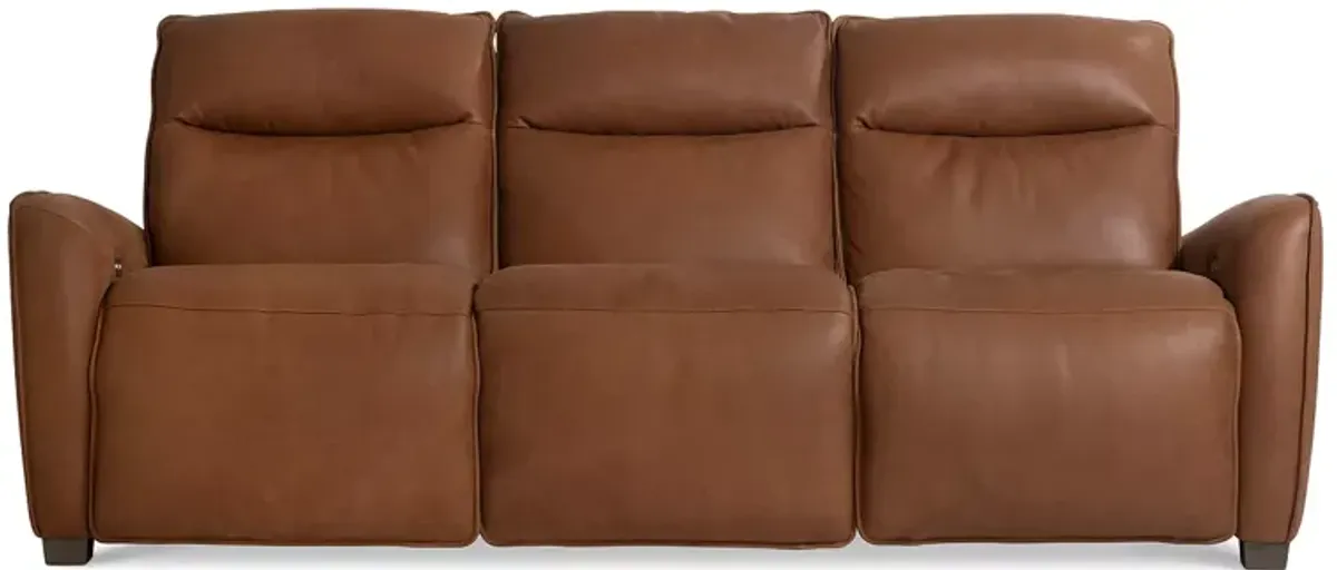 Bernhardt Soledad Power Motion Leather Sofa 