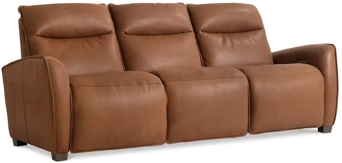 Bernhardt Soledad Power Motion Leather Sofa 