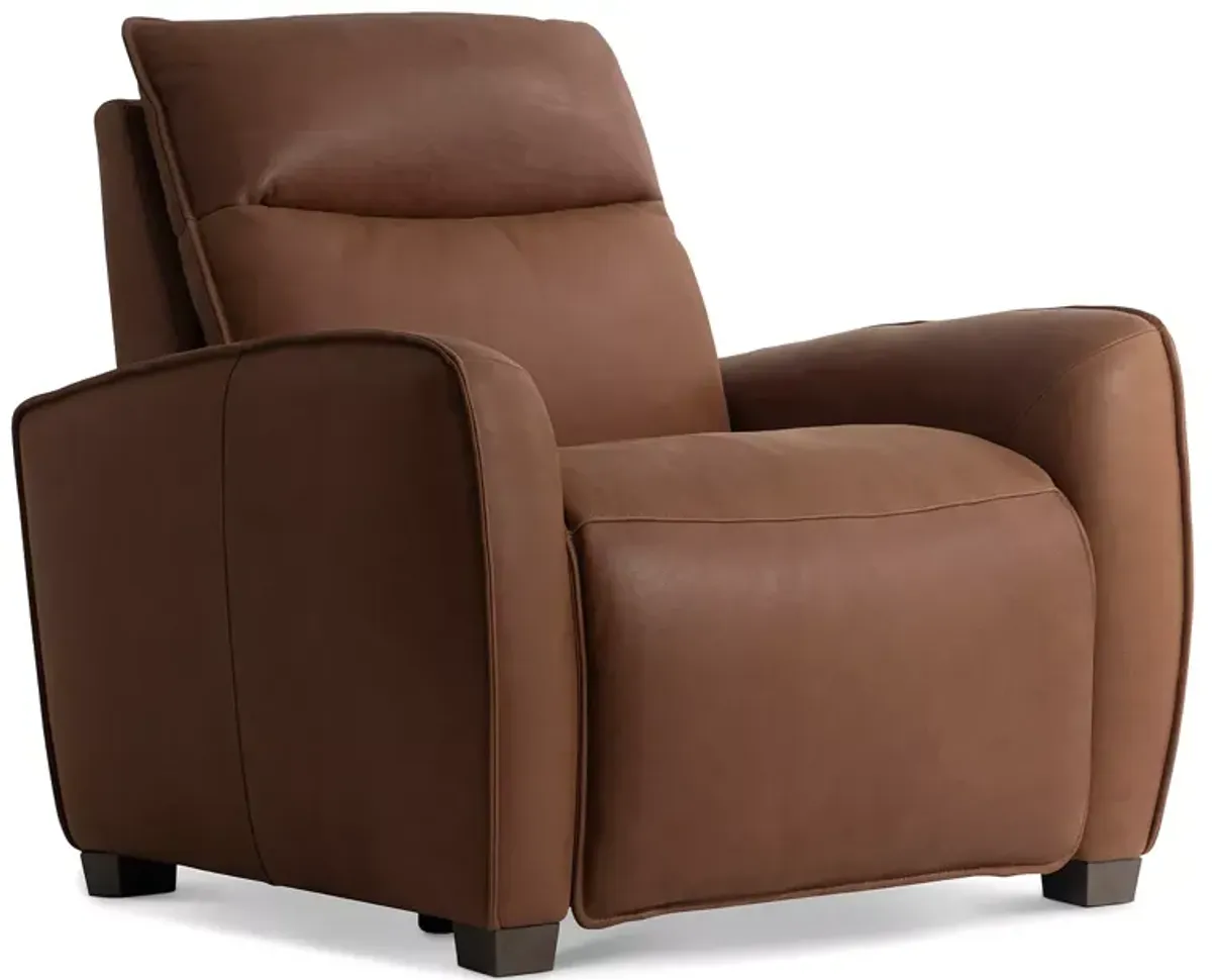 Bernhardt Soledad Power Motion Leather Recliner