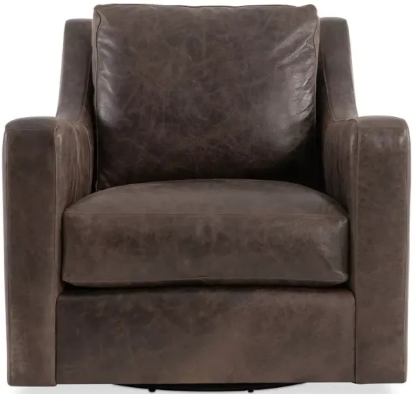 Bernhardt Temecula Leather Swivel Chair 