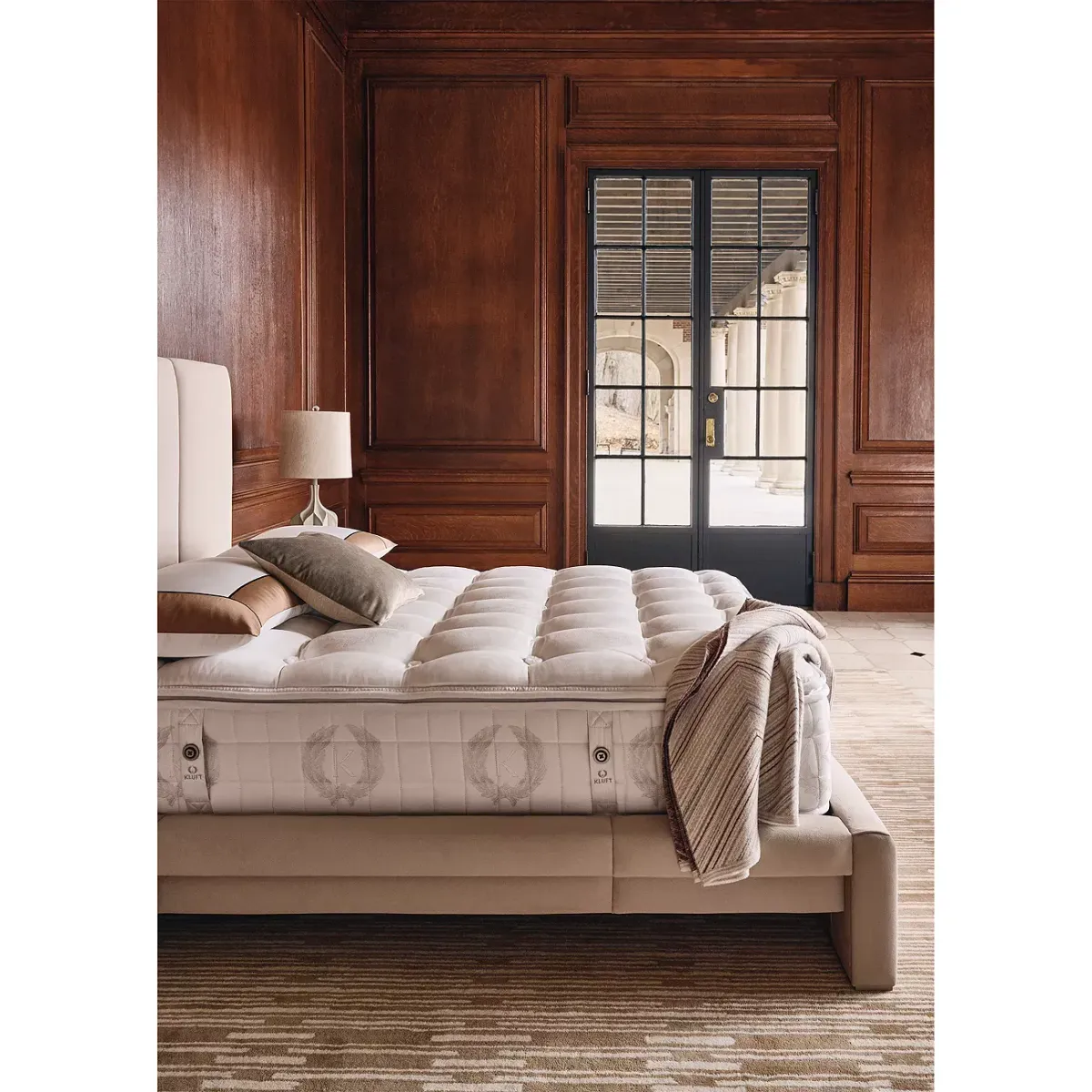 Kluft Signature Camellia Luxury Firm Twin Mattress & Box Spring Set - Exclusive