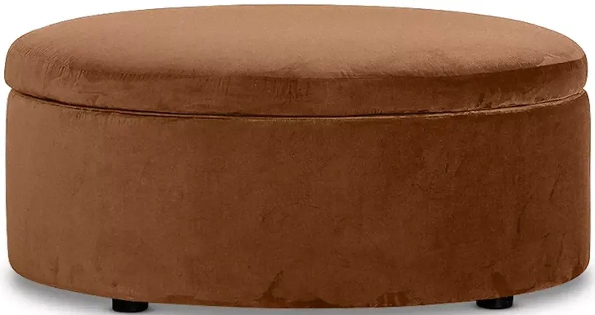 Bloomingdale's Alta Large Round Storage Ottoman, in Fabric