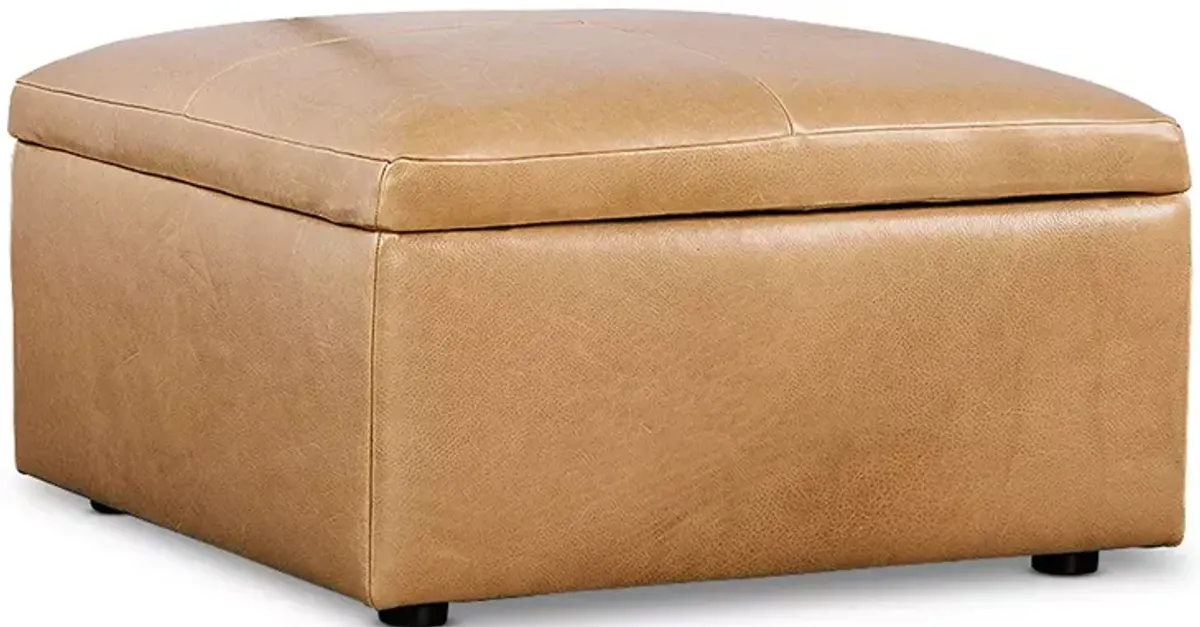 Bloomingdale's Alice Medium Square Storage Ottoman, in Leather