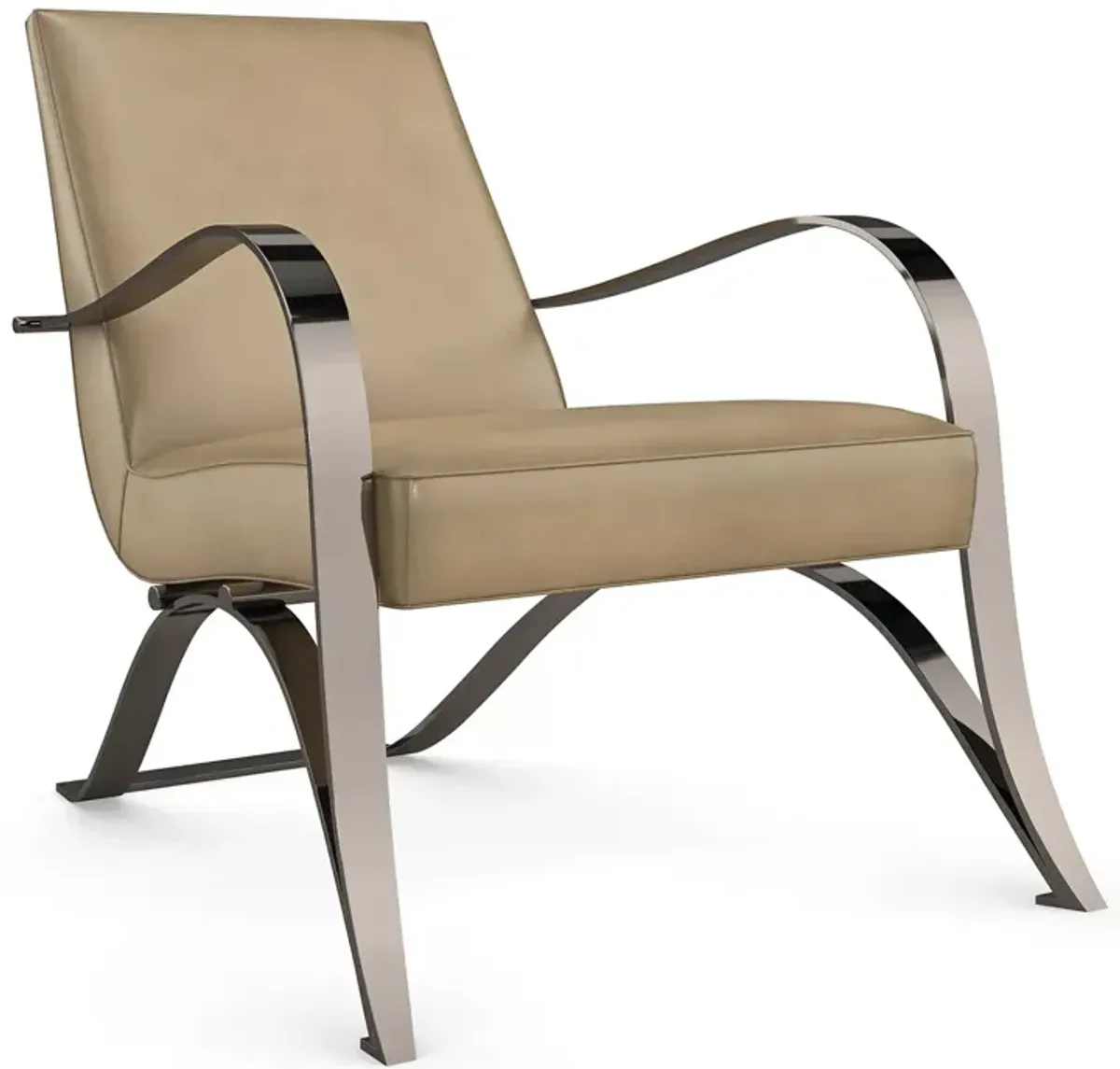 Caracole Opening Act Leather Chair  