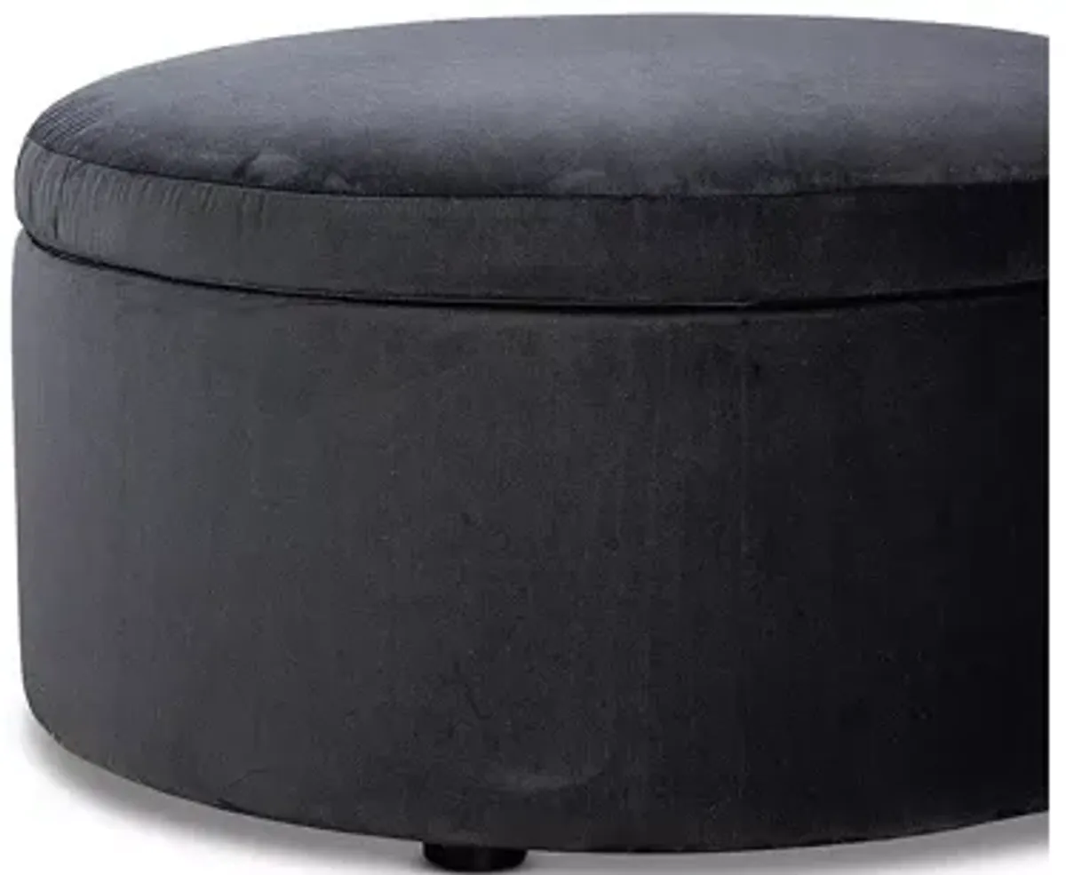 Bloomingdale's Alta Medium Circle Ottoman