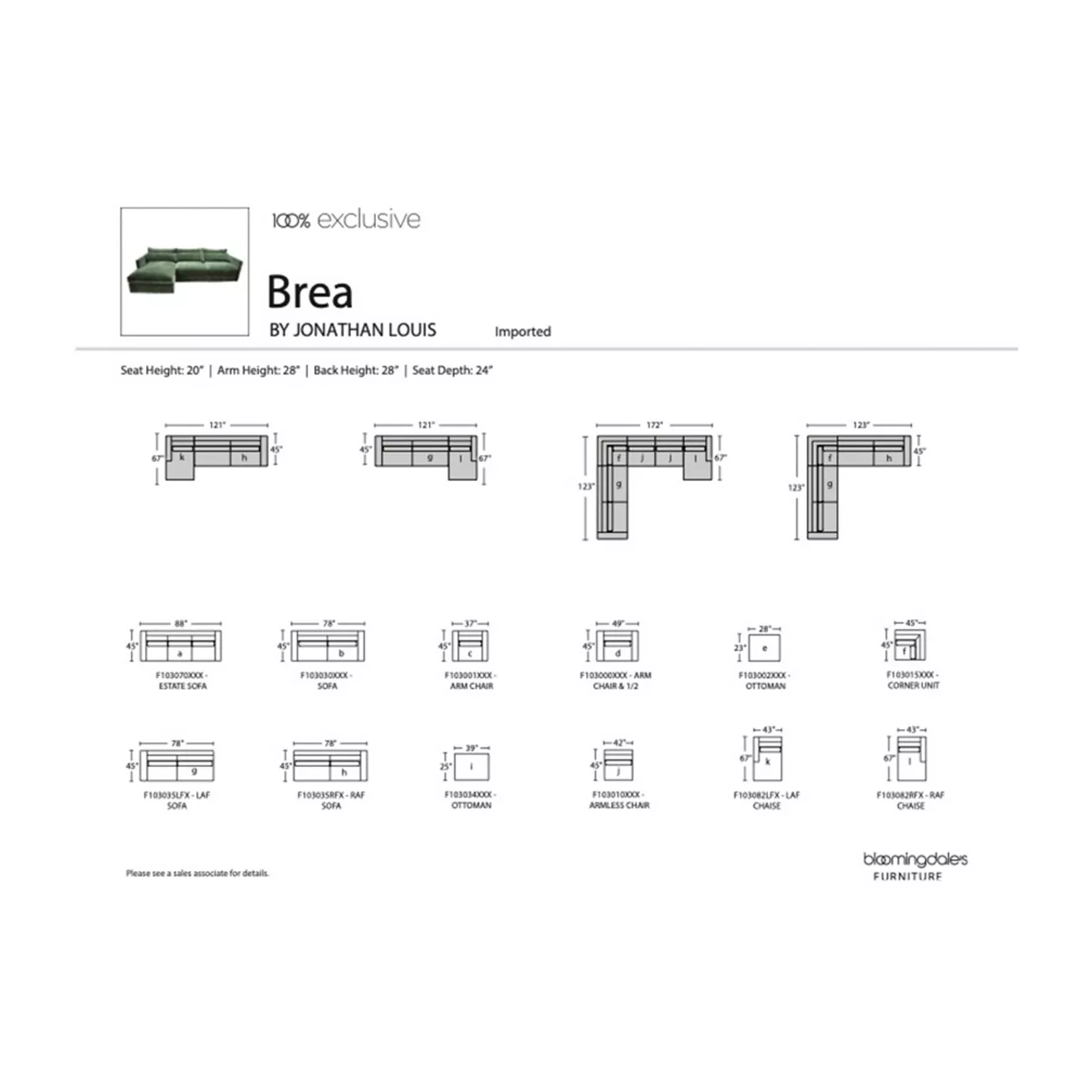 Bloomingdale's Brea Sectional Sofa - 100% Exclusive