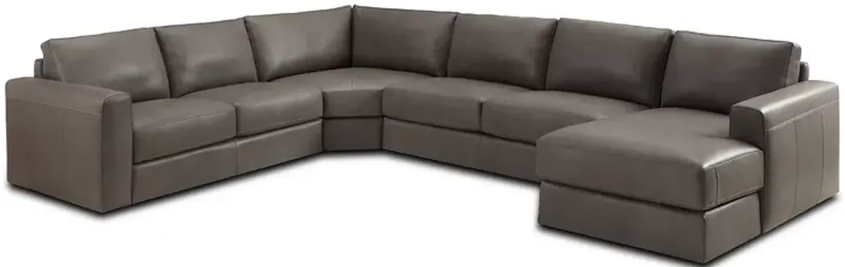 Chateau d'Ax Greyson Leather Sectional Sofa