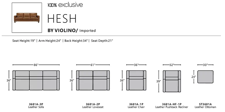 Bloomingdale's Hesh Leather Chair - Exclusive