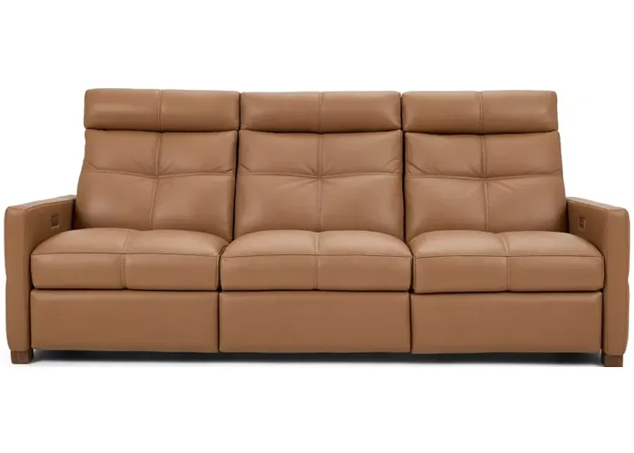 American Leather Rainier Echo Luxe Leather Sofa with 3 Power Seats