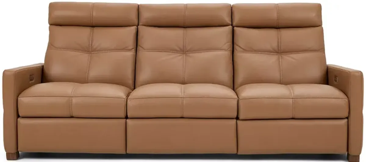 American Leather Rainier Echo Luxe Leather Sofa with 3 Power Seats