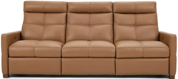 American Leather Rainier Echo Luxe Leather Sofa with 3 Power Seats
