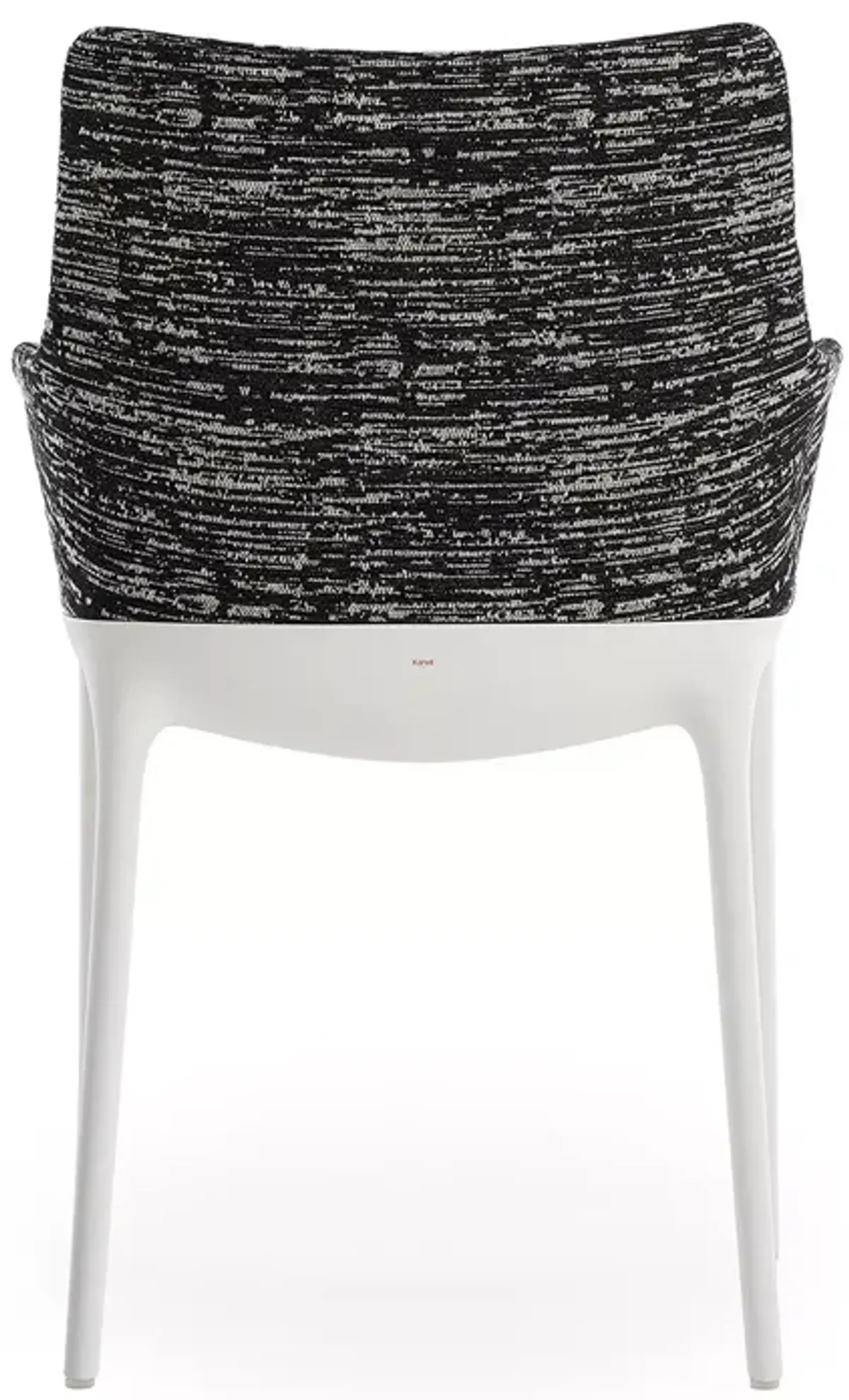 Kartell Eleganza Nia Melange Dining Armchair, White Legs  