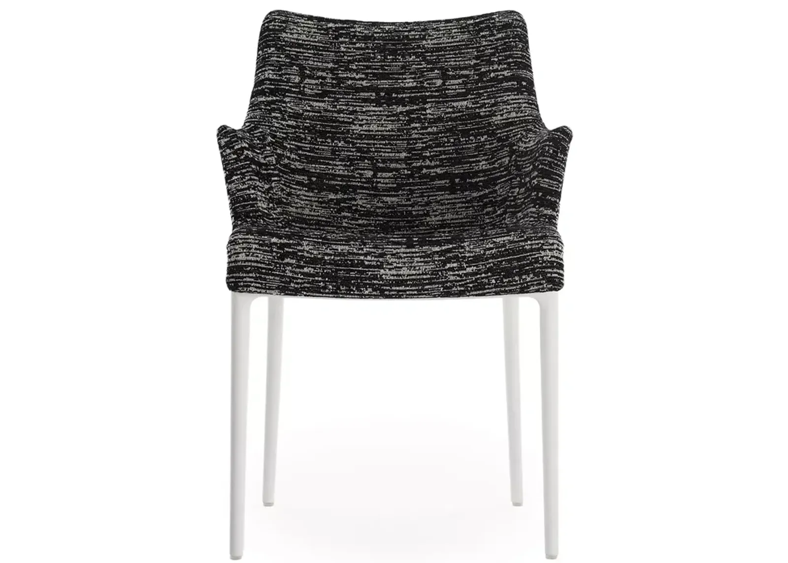 Kartell Eleganza Nia Melange Dining Armchair, White Legs  