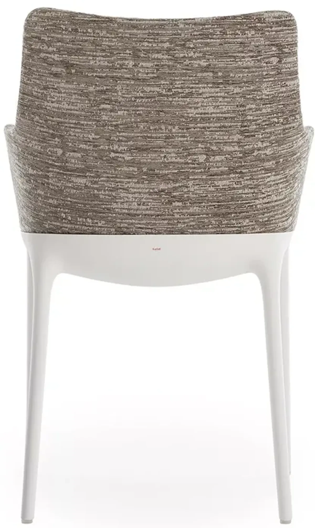 Kartell Eleganza Nia Melange Dining Armchair, White Legs  