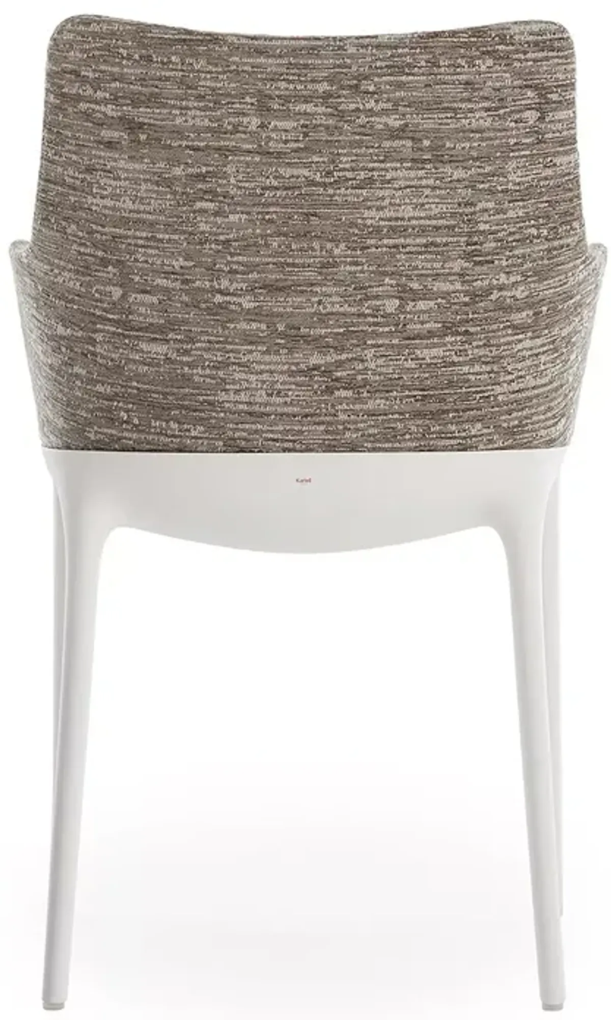 Kartell Eleganza Nia Melange Dining Armchair, White Legs  