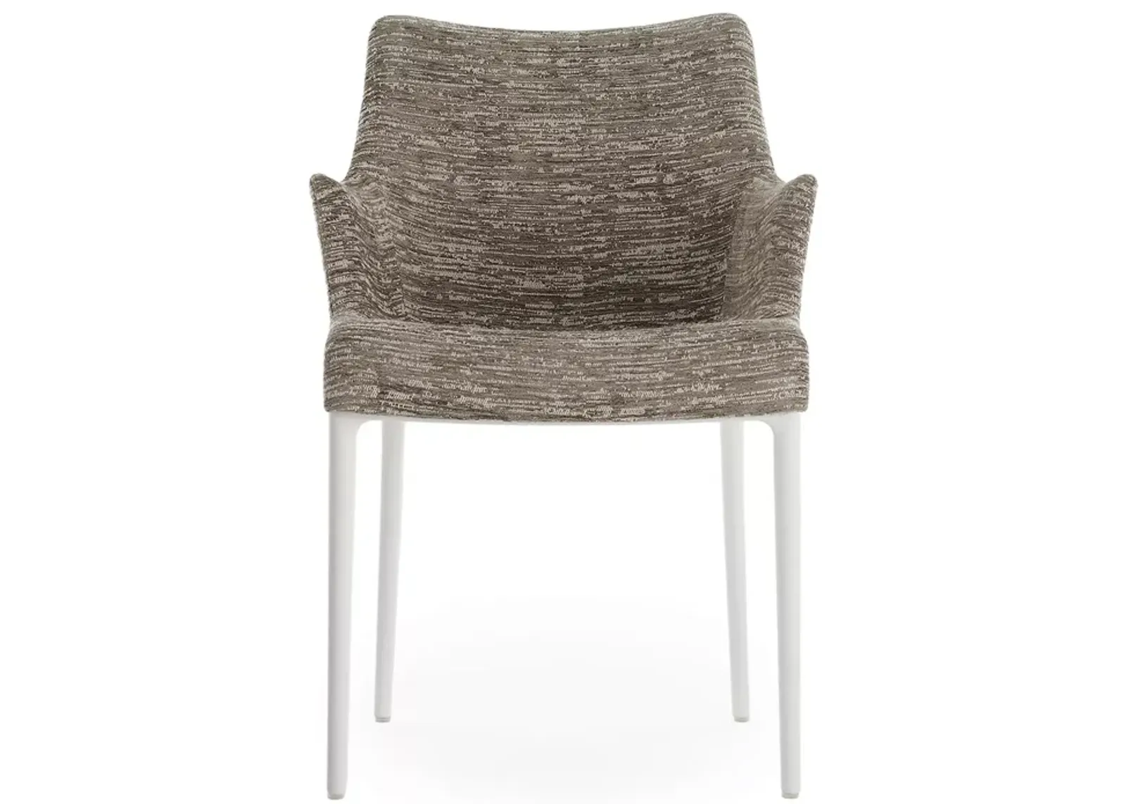 Kartell Eleganza Nia Melange Dining Armchair, White Legs  