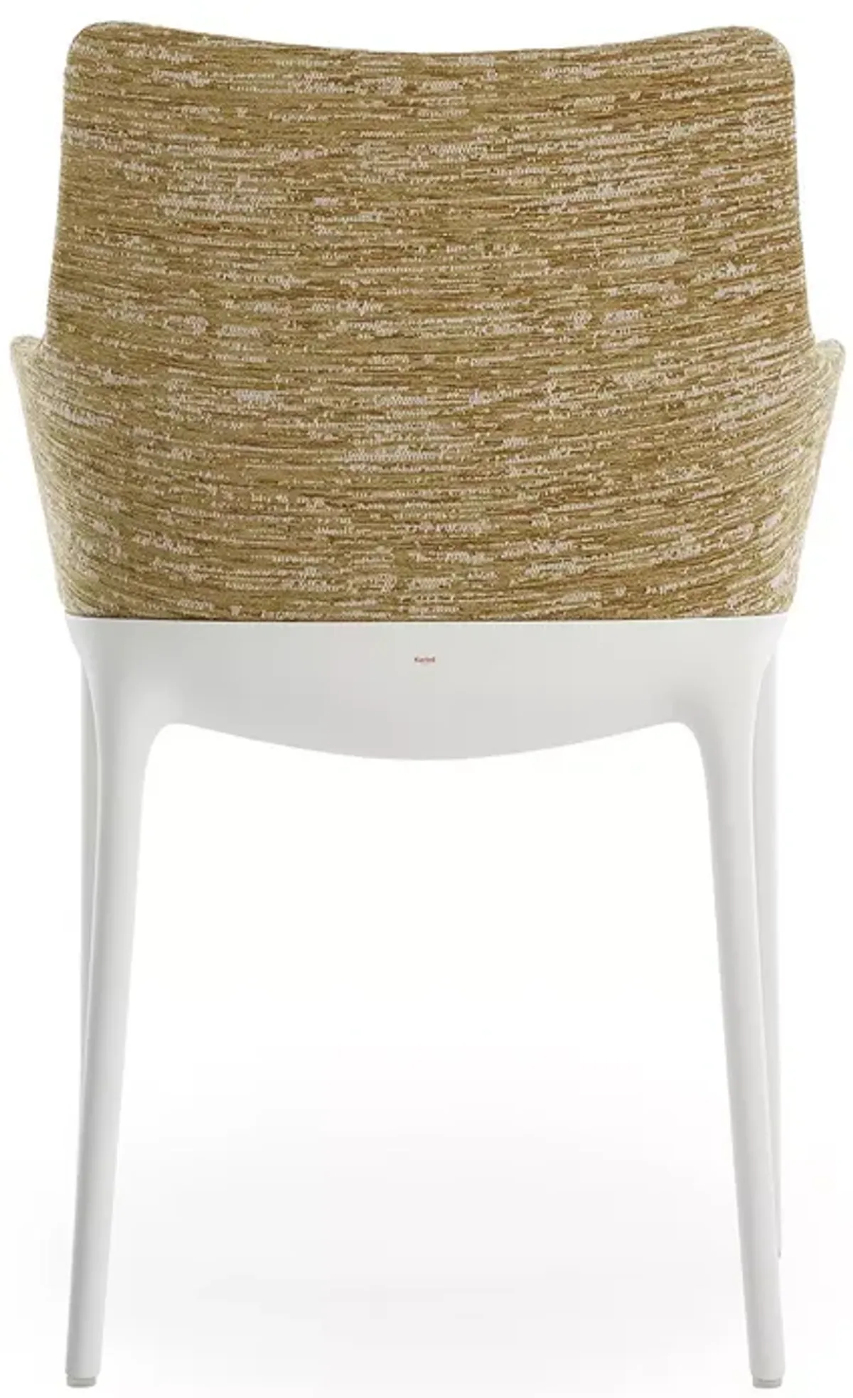 Kartell Eleganza Nia Melange Dining Armchair, White Legs  