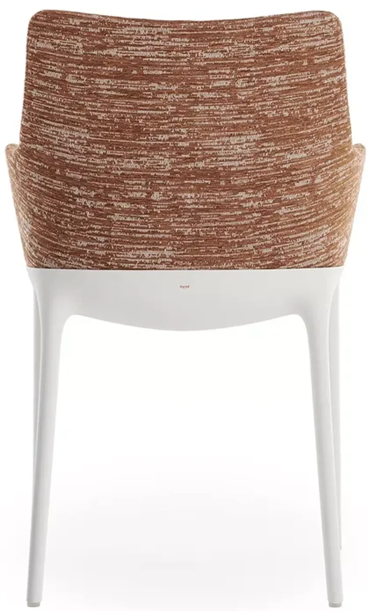 Kartell Eleganza Nia Melange Dining Armchair, White Legs  